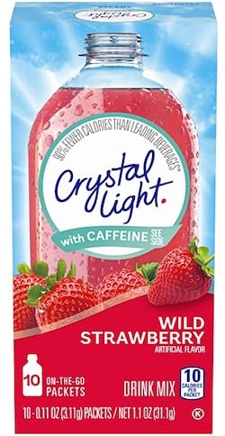Crystal Light Energy Mix drink