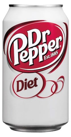 Diet Dr Pepper drink
