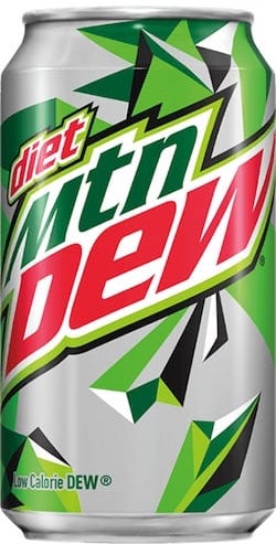 Diet Mountain Dew drink