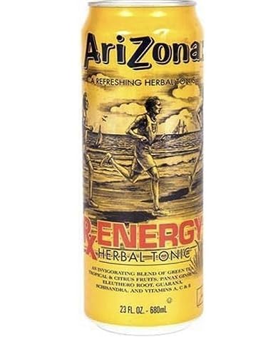 Arizona Tea RX Energy Herbal Tonic, 23 Ounce Cans (Pack of 8, Total of 184 Oz)