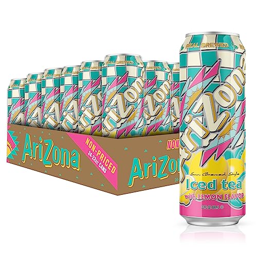 AriZona Lemon Tea - Big Can, 22 Fl Oz (Pack of 24)