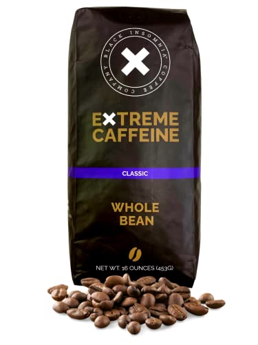 Black Insomnia Classic Roast Whole Bean Coffee - The Strongest Coffee in the World - 1lb Bag (Classic Roast)