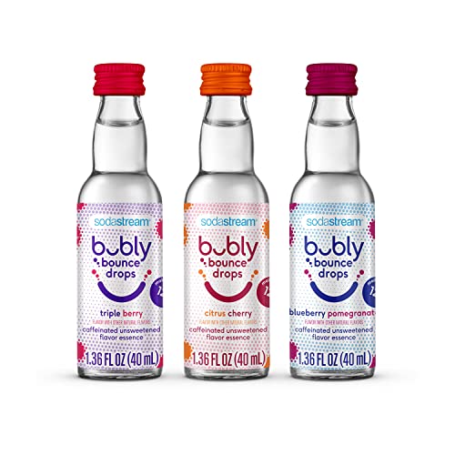 sodastream bubly bounce Drops 3 Flavor Variety Pack, 1.36 Fl Oz (Pack of 3)