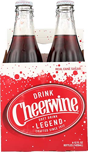 Cheerwine 12 ounce Original Bottle, 4 Pack