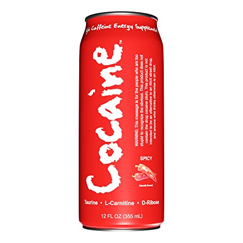 Cocaine Energy Drinks 12 ounce cans 12 packs (Spicy Hot)