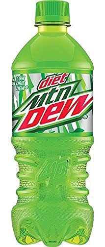 Diet Mountain Dew Soda 20oz Bottles, 16 Units