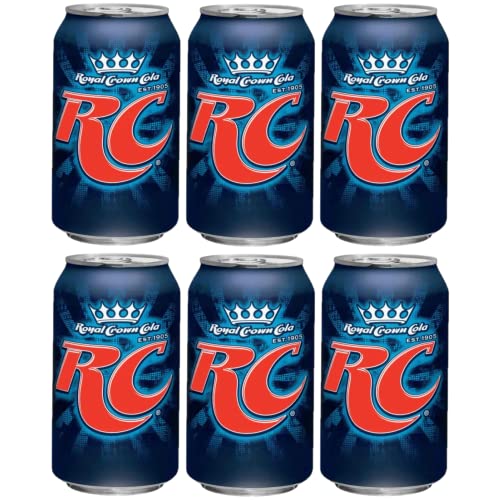RC Cola, Royal Crown Cola, 12oz Cans, Pack of 6