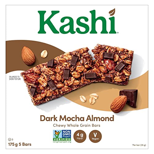 Kashi Whole Grain Bars, Dark Mocha Almond Granola Bars, 175g/6.1oz (Shipped from Canada)