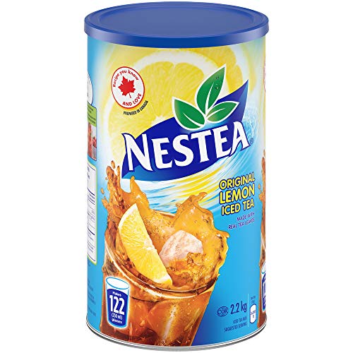 Nestea Original Canadian Lemon Iced Tea Mix Jumbo Can 2.2 Kilogram 122 Servings Imported from Canada