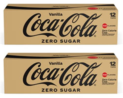 Coca-cola Zero Vanilla Calorie Free, 144 Fl. Oz (Pack of 2)