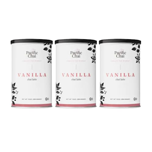 Pacific Chai Vanilla Chai Latte Mix, 10 oz. (Pack of 3)