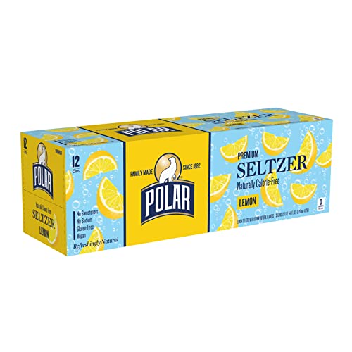 Polar Seltzer Lemon, 12 Fluid Ounce (Pack of 12)