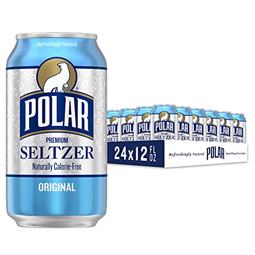 Polar Seltzer Water Original, 12 fl oz cans, 24 pack