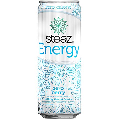 Steaz Zero Calorie Energy Drink, Berry, 12 OZ