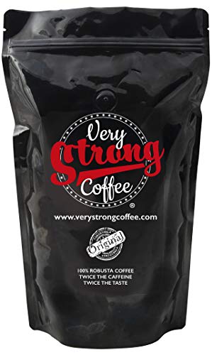 Very Strong Coffee 250g - Whole Beans - 100% ROBUSTA COFFEE - TWICE THE CAFFEINE - TWICE THE TASTE.
